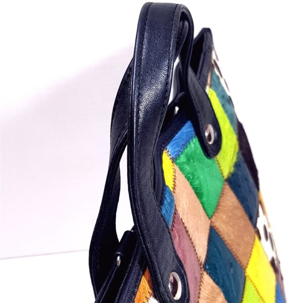 2585-Túi xách tay-Multicolored patchwork leather large handbag8