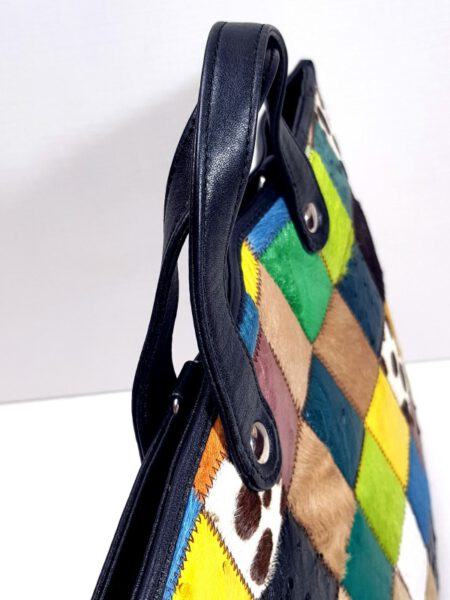2585-Túi xách tay-Multicolored patchwork leather large handbag5