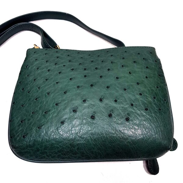 2588-Túi đeo chéo-OSTRICH skin green crossbody bag4