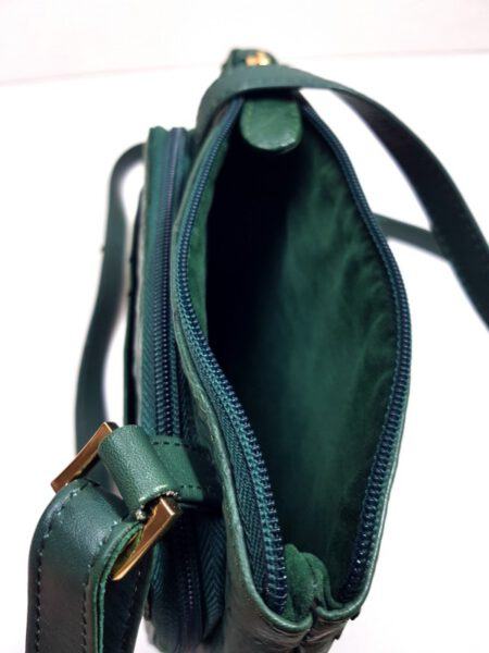 2588-Túi đeo chéo-OSTRICH skin green crossbody bag7