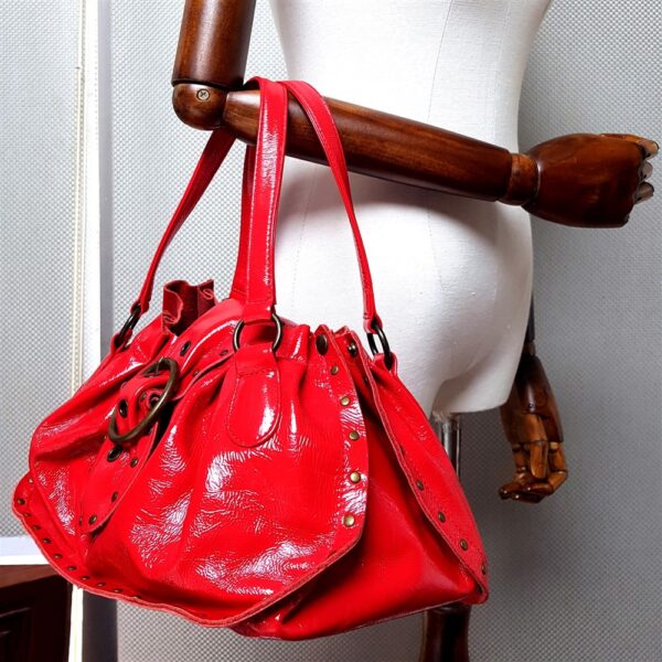 2592-Túi xách tay-ANNA SUI patent leather tote bag-Như mới16
