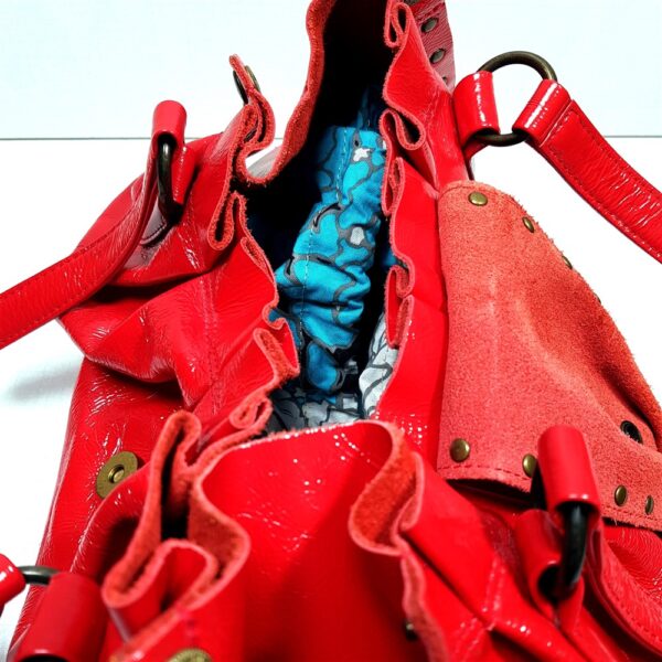 2592-Túi xách tay-ANNA SUI patent leather tote bag-Như mới11