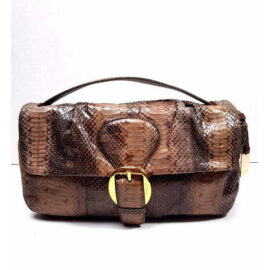 2593-Túi xách tay/cầm tay-FURLA snake skin handbag/clutch