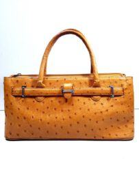 2597-Túi xách tay-OSTRICH leather handbag