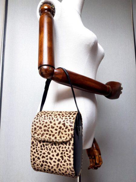 2601-Túi xách tay-Herve Masson leopard leather handbag1