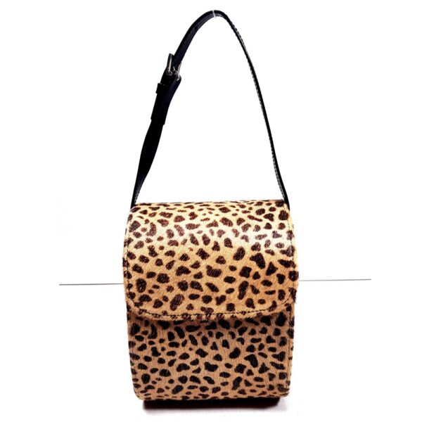 2601-Túi xách tay-Herve Masson leopard leather handbag1