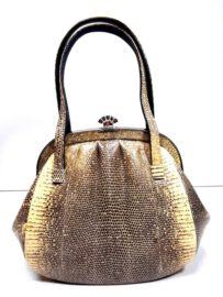 2602-Túi xách tay-Luxury LIZARD skin handbag