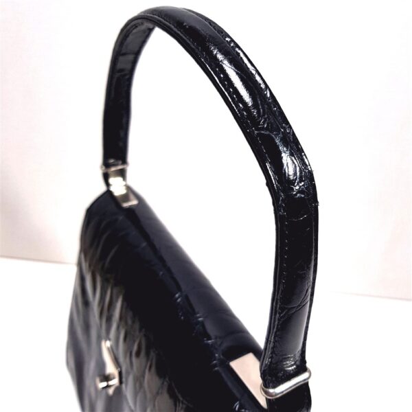 2609-Túi xách tay-GIORGIO VASINI crocodile embossed leather handbag5