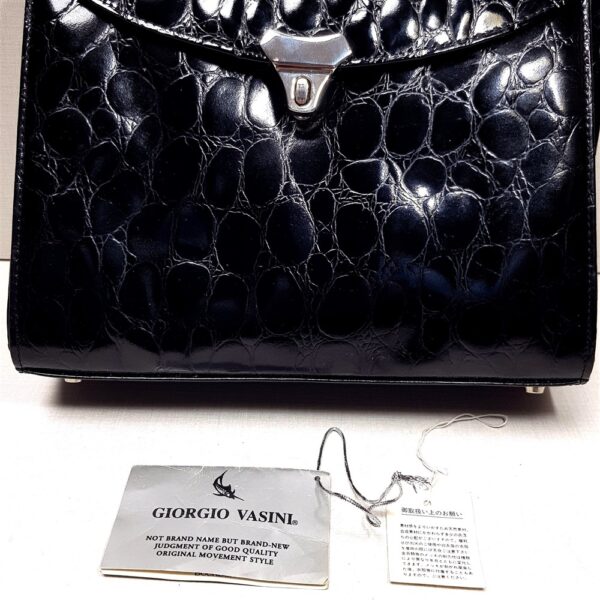 2609-Túi xách tay-GIORGIO VASINI crocodile embossed leather handbag12