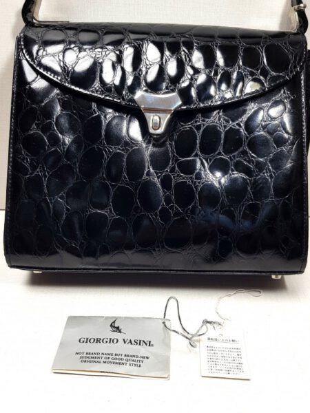 2609-Túi xách tay-GIORGIO VASINI crocodile embossed leather handbag13