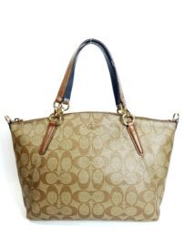 2569-Túi xách tay/đeo chéo-COACH signature Kelsey satchel bag