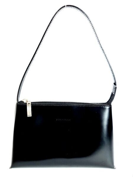 2573-Túi xách tay/đeo vai-BURBERRY black leather mini hobo bag3