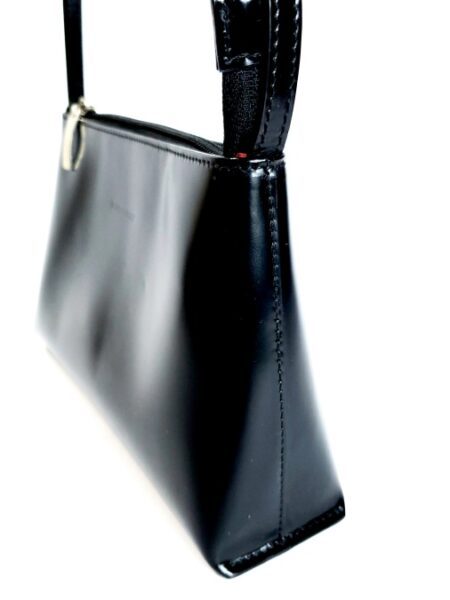 2573-Túi xách tay/đeo vai-BURBERRY black leather mini hobo bag4