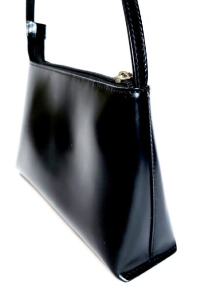 2573-Túi xách tay/đeo vai-BURBERRY black leather mini hobo bag6
