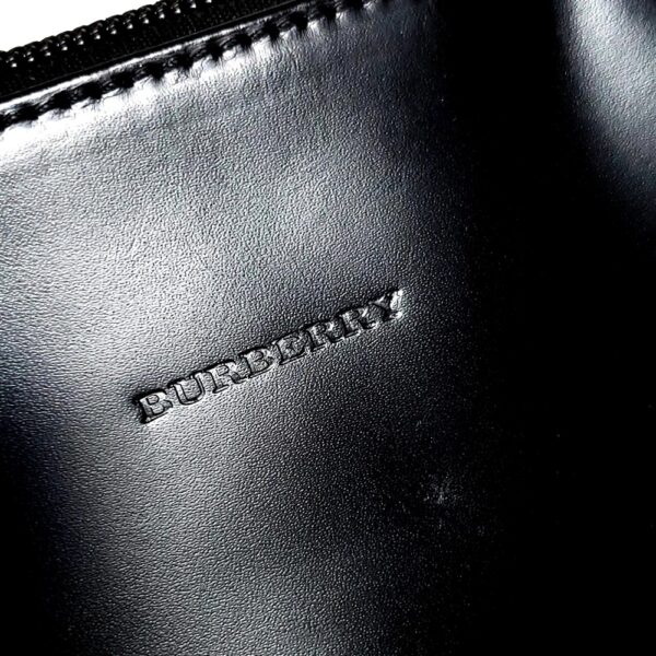 2573-Túi xách tay/đeo vai-BURBERRY black leather mini hobo bag9