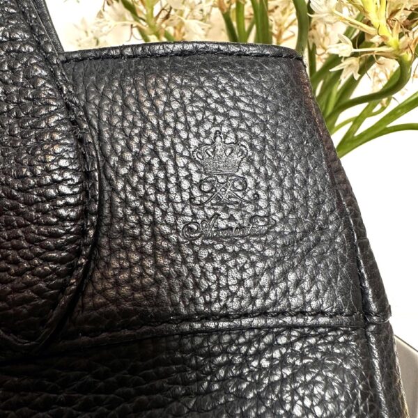 2518-Túi xách tay/đeo vai-ADMJ (Accessoires De Mademoiselle) black leather tote bag9