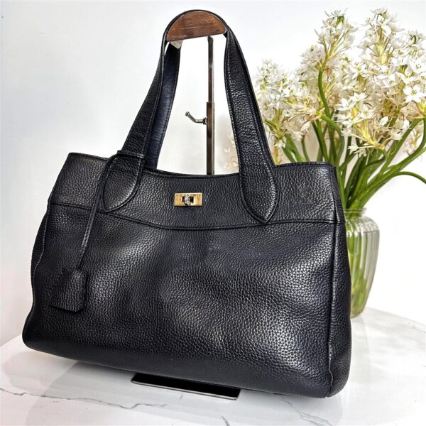 2518-Túi xách tay/đeo vai-ADMJ (Accessoires De Mademoiselle) black leather tote bag3