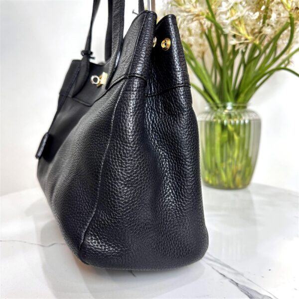 2518-Túi xách tay-ADMJ (Accessoires De Mademoiselle) black leather tote bag-Đã sử dụng6