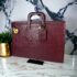 2575-Cặp nam-BURBERRYS of London Bordeaux briefcase-Khá mới0