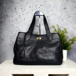 2518-Túi xách tay/đeo vai-ADMJ (Accessoires De Mademoiselle) black leather tote bag