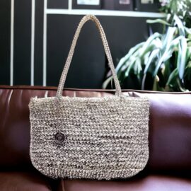 2546-Túi xách tay-M’AMUZ PVC fiber handbag