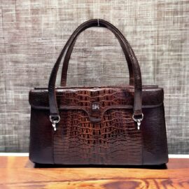 2580-Túi xách tay-SK LIZARD skin vintage handbag