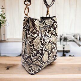 2550-Túi đeo chéo-Synthetic leather python pattern crossbody bag-Như mới