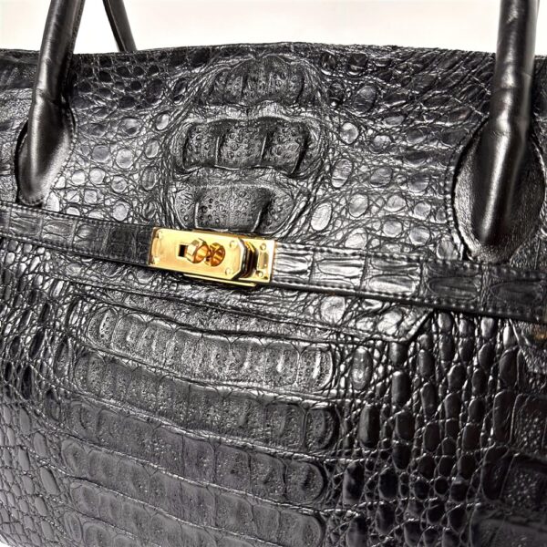 2576-Túi xách tay-CROCODILE skin birkin style bag-Gần như mới8