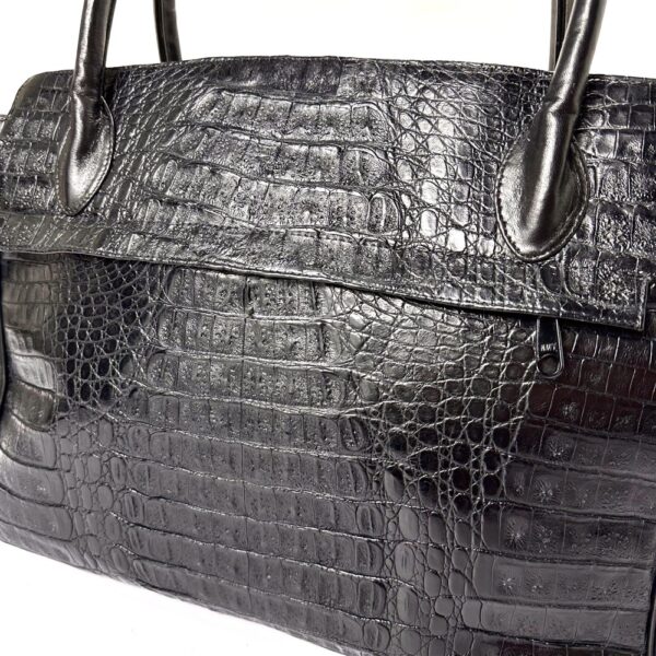 2576-Túi xách tay-CROCODILE skin birkin style bag-Gần như mới7