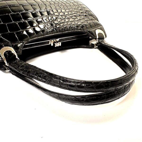 2578-Túi xách tay-CROCODILE skin vintage handbag-Khá mới5