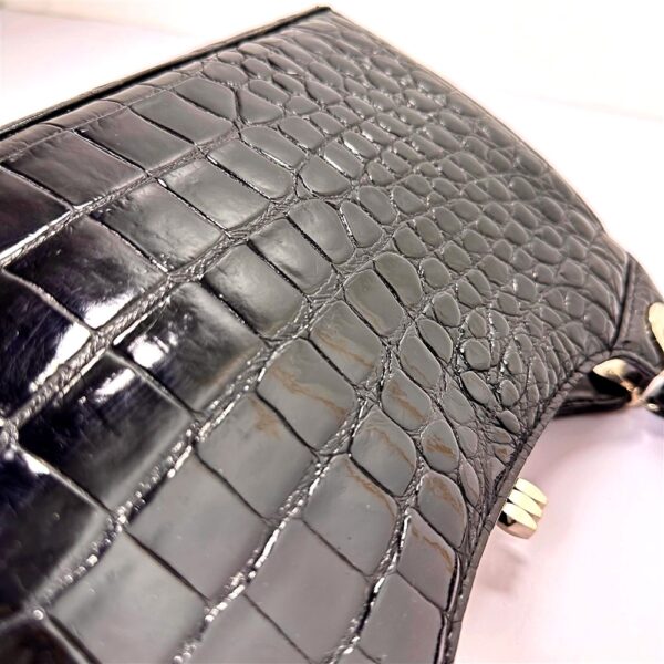 2578-Túi xách tay-CROCODILE skin vintage handbag-Khá mới8