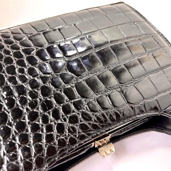 2578-Túi xách tay-CROCODILE skin vintage handbag-Khá mới7