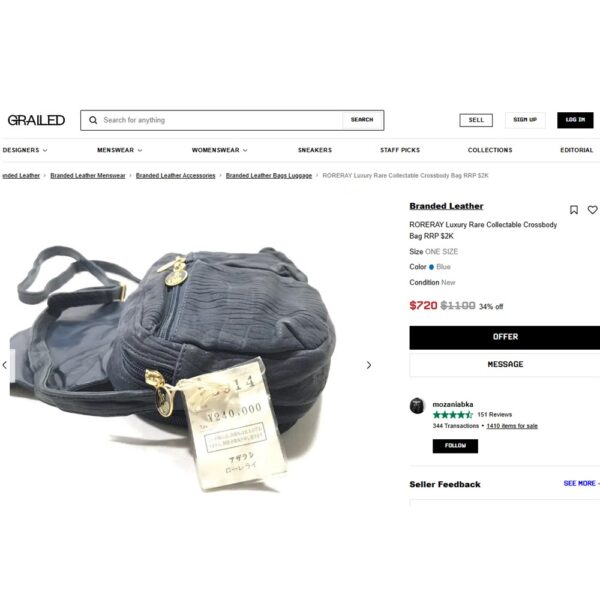 2564-Túi xách tay-RORERAY seal skin tote bag-Gần như mới15