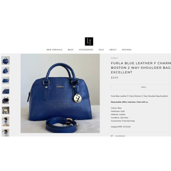 2568-Túi xách tay/đeo vai-FURLA Elena Saffiano satchel bag-Khá mới16