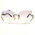 3435-Kính mát nữ-VERSAILLES Butterfly rimless sunglasses3