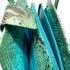 4001-Túi xách tay-DINASTIE Italy python skin green tote/shoulder bag9