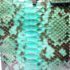 4001-Túi xách tay-DINASTIE Italy python skin green tote/shoulder bag8