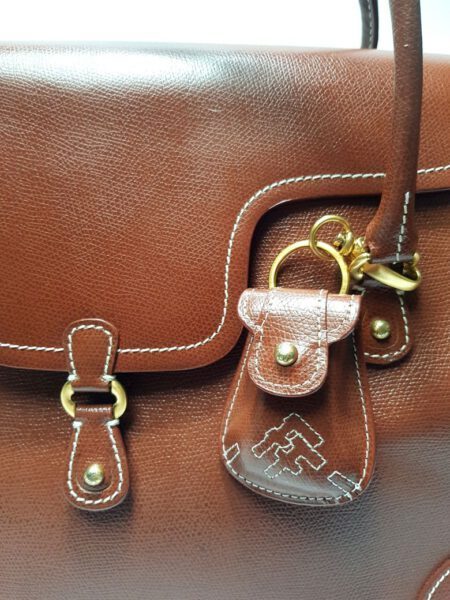 4007-Túi xách tay-FOLLI FOLLIE brown leather tote bag7