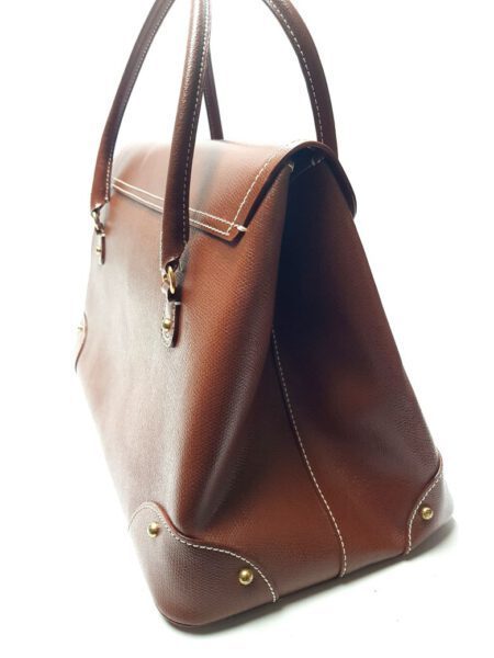 4007-Túi xách tay-FOLLI FOLLIE brown leather tote bag4