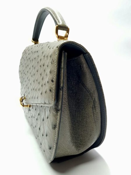 4010-Túi xách tay-PEACOCK Ostrich leather handbag/shoulder bag5