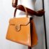 4011-Túi xách tay-LAMAF Italy brown leather handbag12