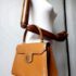 4011-Túi xách tay-LAMAF Italy brown leather handbag11