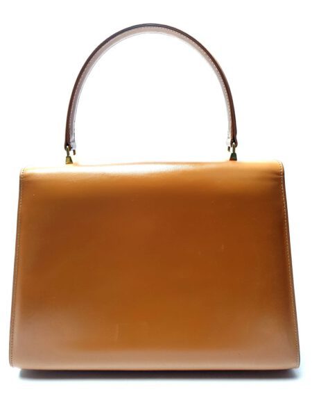 4011-Túi xách tay-LAMAF Italy brown leather handbag2