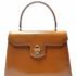 4011-Túi xách tay-LAMAF Italy brown leather handbag0