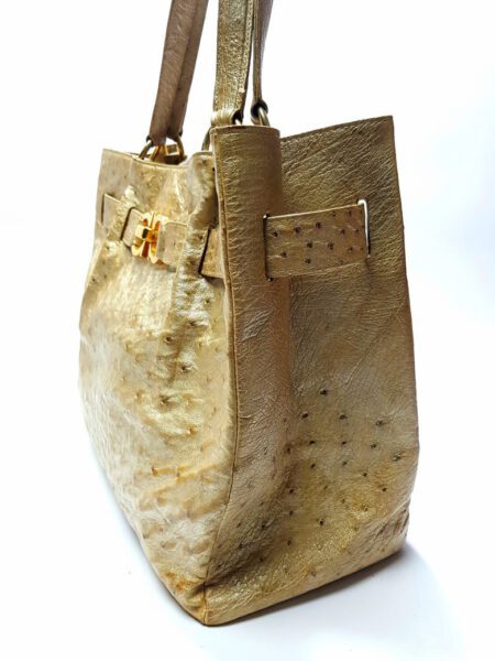 4012-Túi xách tay-JARDIN DE SACS ostrich leather tote bag1