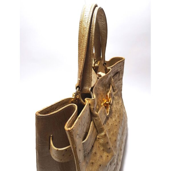 4012-Túi xách tay-JARDIN DE SACS ostrich leather tote bag6