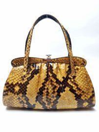 4017-Túi xách tay-PYTHON leather handbag
