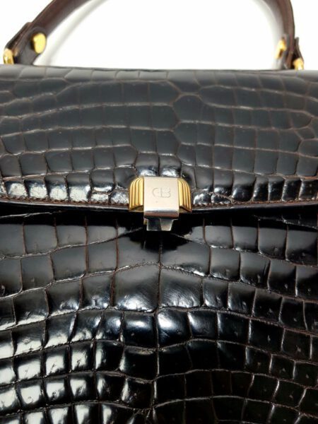 4020-Túi xách tay-GUIDO BORELLI crocodile skin handbag9