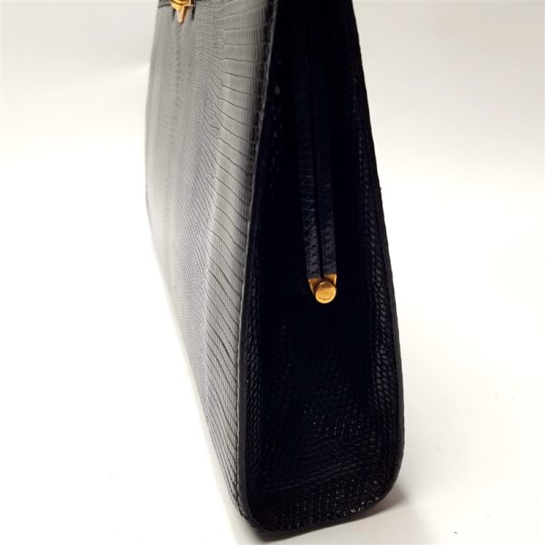 4023-Túi xách tay-GRIMALDI lizard skin pattern handbag4