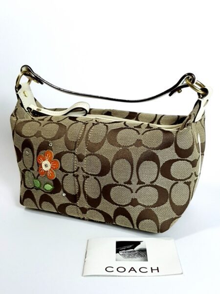 4015-Túi xách tay-COACH flower handbag15
